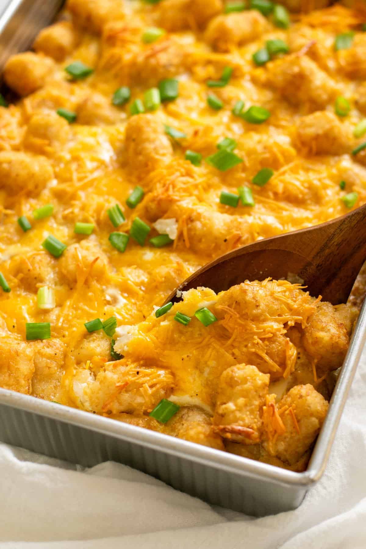 spoonful of tater tot breakfast casserole