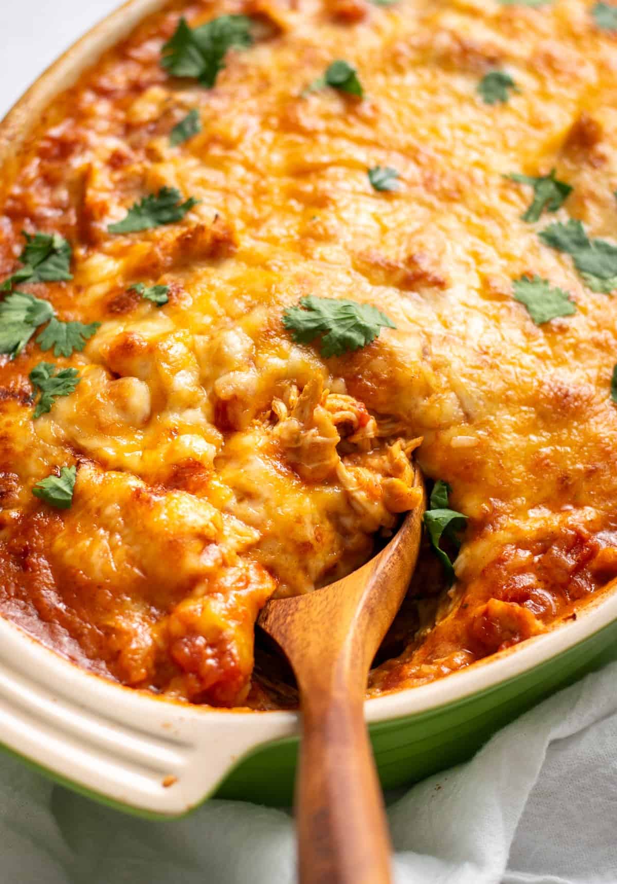 Gooey Cheesy Mexican Chicken and Rice Bake
